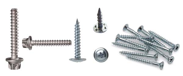 Aluminium screws 